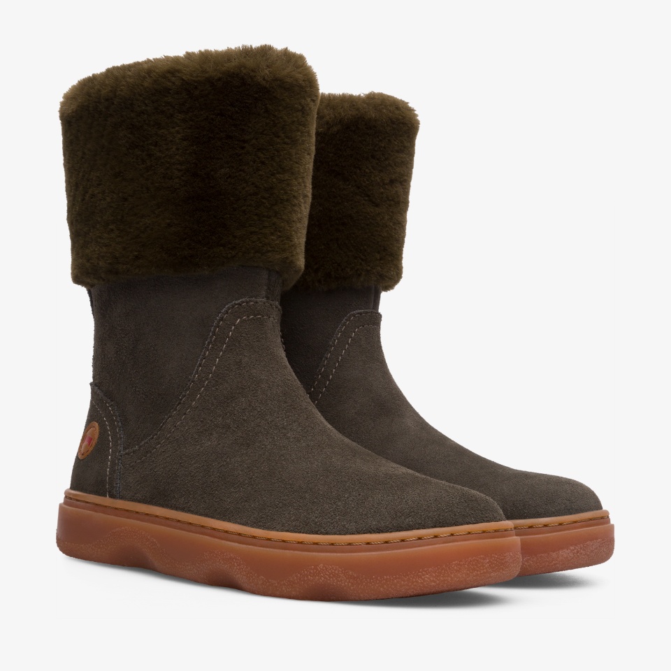 Camper Kido Brown - Camper Girls Boots ||3704-VWKQT||